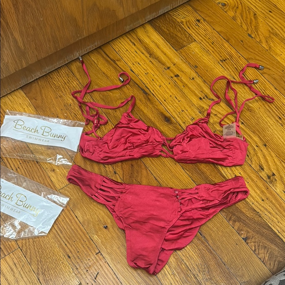 Beach Bunny Red Bikini Set